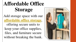 Affordable Office Storage