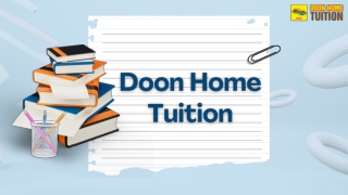 Find the Right Teaching Vacancy Near Me in Dehradun | Doon Home Tuition