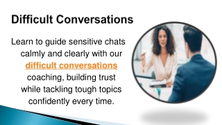 Difficult Conversations