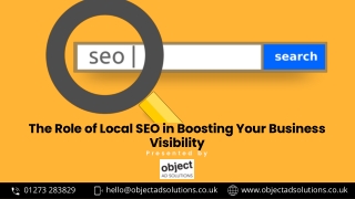 The Role of Local SEO in Boosting Your Business Visibility