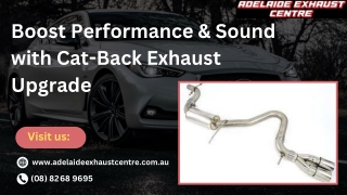 Boost Performance & Sound with Cat-Back Exhaust Upgrade
