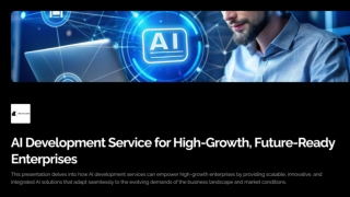 AI Development Service for High-Growth, Future-Ready Enterprises