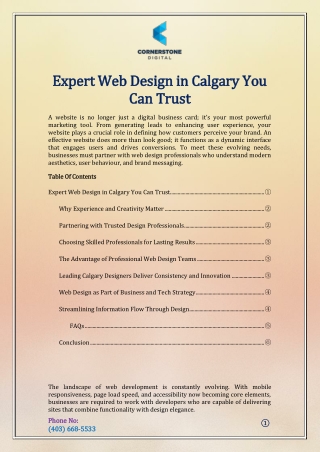Expert Web Design You Can Trust