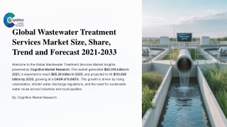 Global Wastewater Treatment Services Market Size, Share, Trend and Forecast 2021-2033
