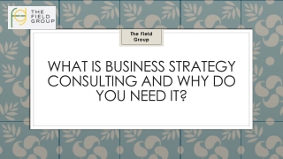 What is Business Strategy Consulting and Why Do You Need It