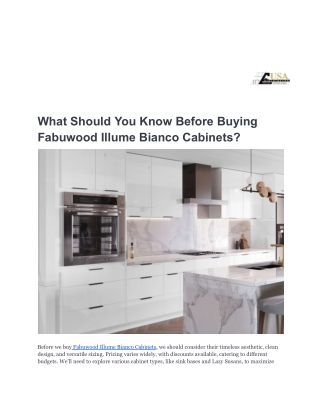 What Should You Know Before Buying Fabuwood Illume Bianco Cabinets_