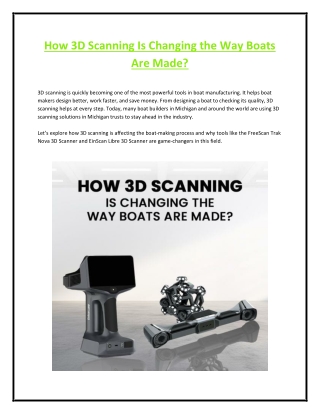 How 3D Scanning Is Changing the Way Boats Are Made