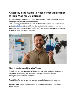 US Citizens' Hassle-Free India Visa Application: A Step-by-Step Guide | Visa Col