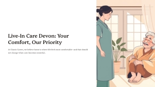 Live In Care Devon Your Comfort Our Priority