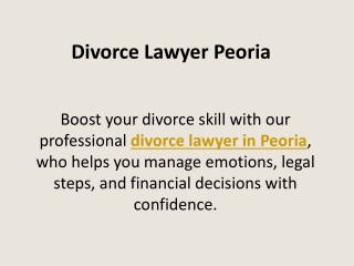 Divorce Lawyer Peoria