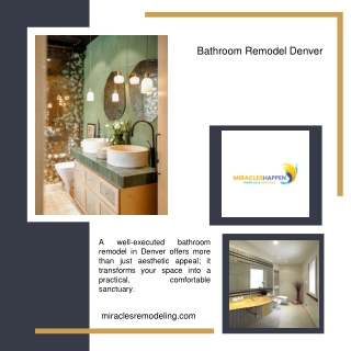 Bathroom Remodel Denver