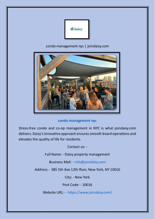 condo management nyc | joindaisy.com