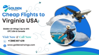 Cheap Flight to Virginia USA – Get 50% OFF Today!