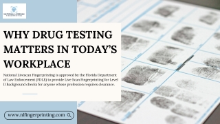 Why Drug Testing Matters in Today’s Workplace