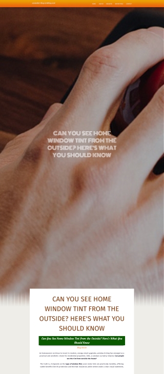 Can You See Home Window Tint from the Outside Here's What You Should Know