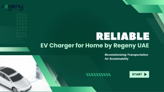 Reliable EV Charger for Home by Regeny UAE