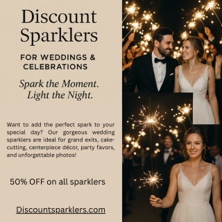 Add Sparkle to Your Special Day with Discount Sparklers!