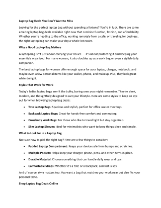 Buy Functional Women's Laptop Bags online in India