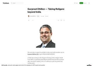 Gurpreet Dhillon - Taking Religare beyond India