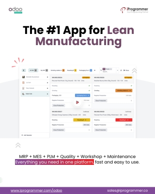 Transform Manufacturing with Odoo: Smarter, Faster, Leaner