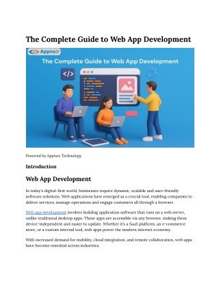 The Complete Guide to Web App Development
