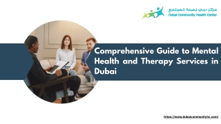 Comprehensive Guide to Mental Health and Therapy Services in