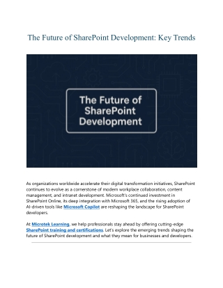 The Future of SharePoint Development