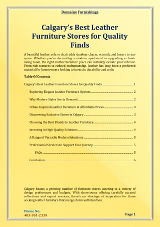Best Leather Furniture Stores for Quality Finds