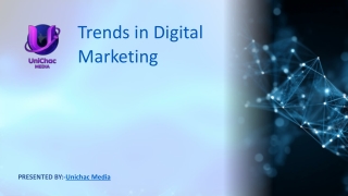 Trends in Digital Marketing