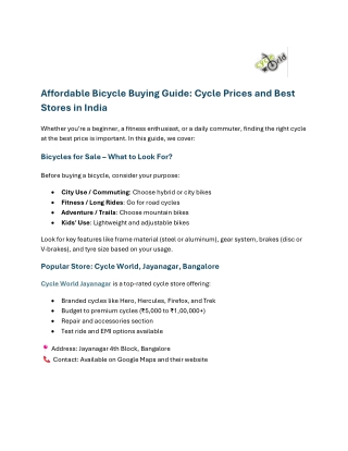 Affordable Bicycles for Sale – Find Your Perfect Bike Today