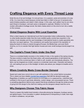 Crafting Elegance with Every Thread Loop