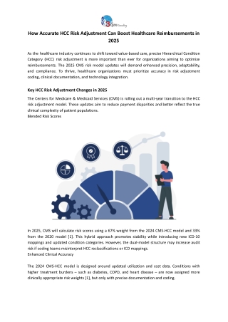 HCC Risk Adjustment for Better Reimbursements in 2025