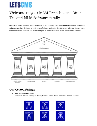 Welcome to MLM Trees – Your Trusted MLM Software Partner