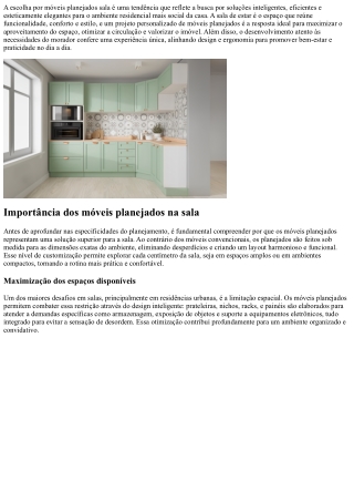 Móveis planejados sala: transforme seu espaço com estilo e funcionalidade