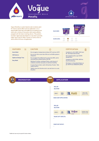 VOGUE Metalliq - Designed to delight your space