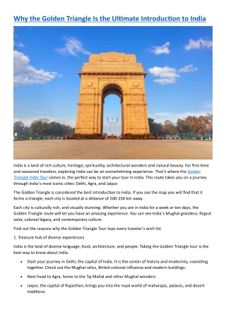Why the Golden Triangle Is the Ultimate Introduction to India
