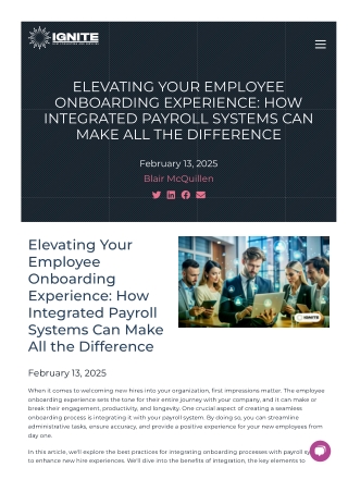 Integrated Payroll Systems