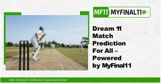 Trusted Dream11 Match Prediction For All Fantasy Players – My Final 11