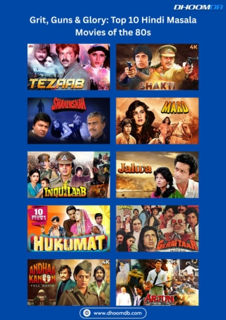 Top 80s Hindi Action Movies | Classic Bollywood Masala Films List