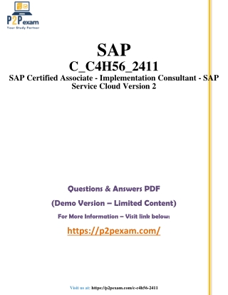 C_C4H56_2411 Question and Answers pdf dumps