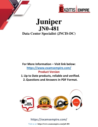 JN0-481 Question and Answers pdf dumps