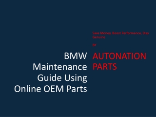 Your BMW Maintenance Checklist Starts Here