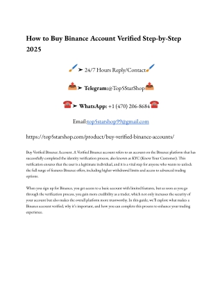 Top 10 Site To Buy, Verified Coinbase Account 2025 (1)