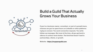 Build a Guild That Actually Grows Your Business