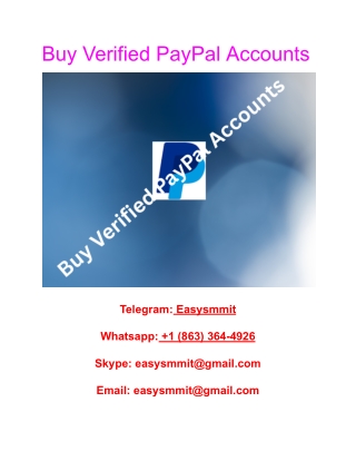Can you buy verified PayPal accounts