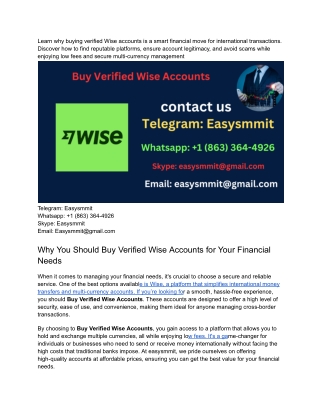 How to Buy Verified Wise Account in 5 Easy Steps