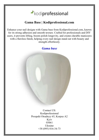 Gama Base  Kodiprofessional.com