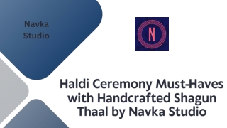 Haldi Ceremony Must-Haves with Handcrafted Shagun Thaal by Navka Studio