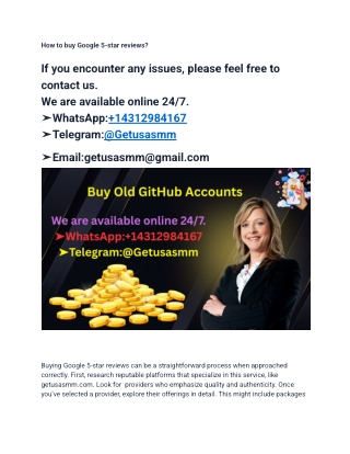 How to buy Google 5-star reviews