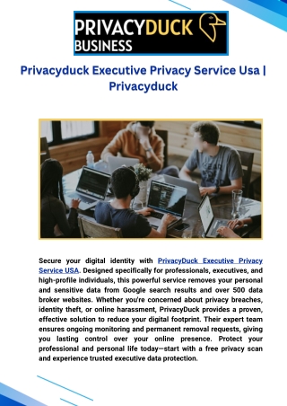 Privacyduck Executive Privacy Service Usa  Privacyduck